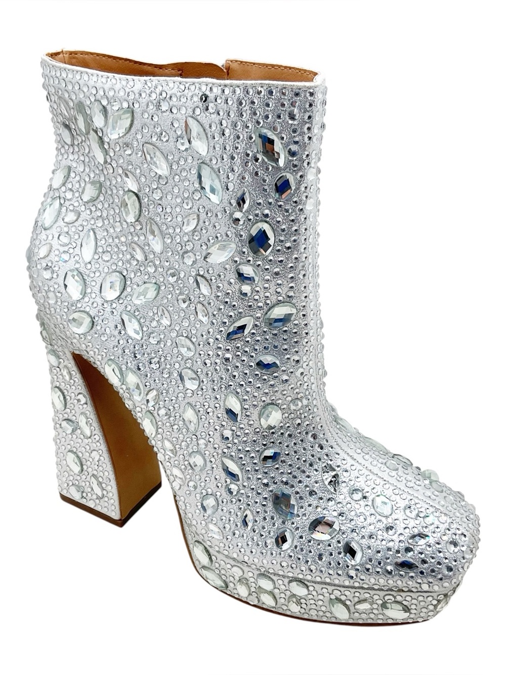 {Jessica Simpson} Dollyi Rhinestone Embellished Platform Ankle Boot